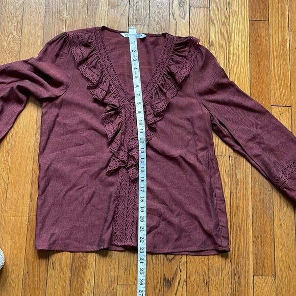Zara Romantic Rusty Mauve Blouse - Picture 9 of 9